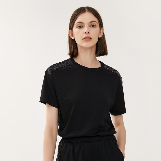 K1230W Premium Clothes Ladies Pima Cotton Tshirts Women's Clothing T-Shirt Garment Factory in China Supplier