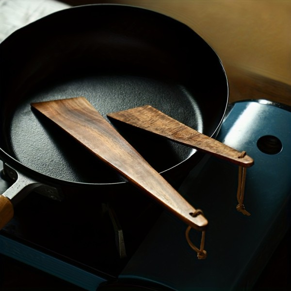 Teak Wood Spatula Small Kitchen Spatula for Cooking Egg Pancake Turner Outdoor Cooking Spatula Utensils Kitchen Tools