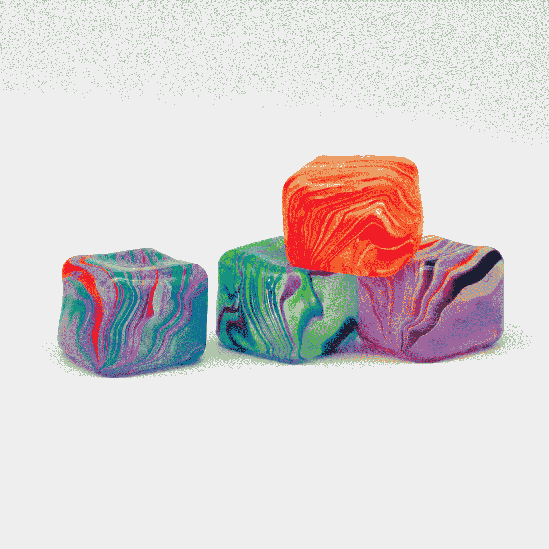 New style ripple ice cube maltose decompression toy, square cube maltose, fun to squeeze