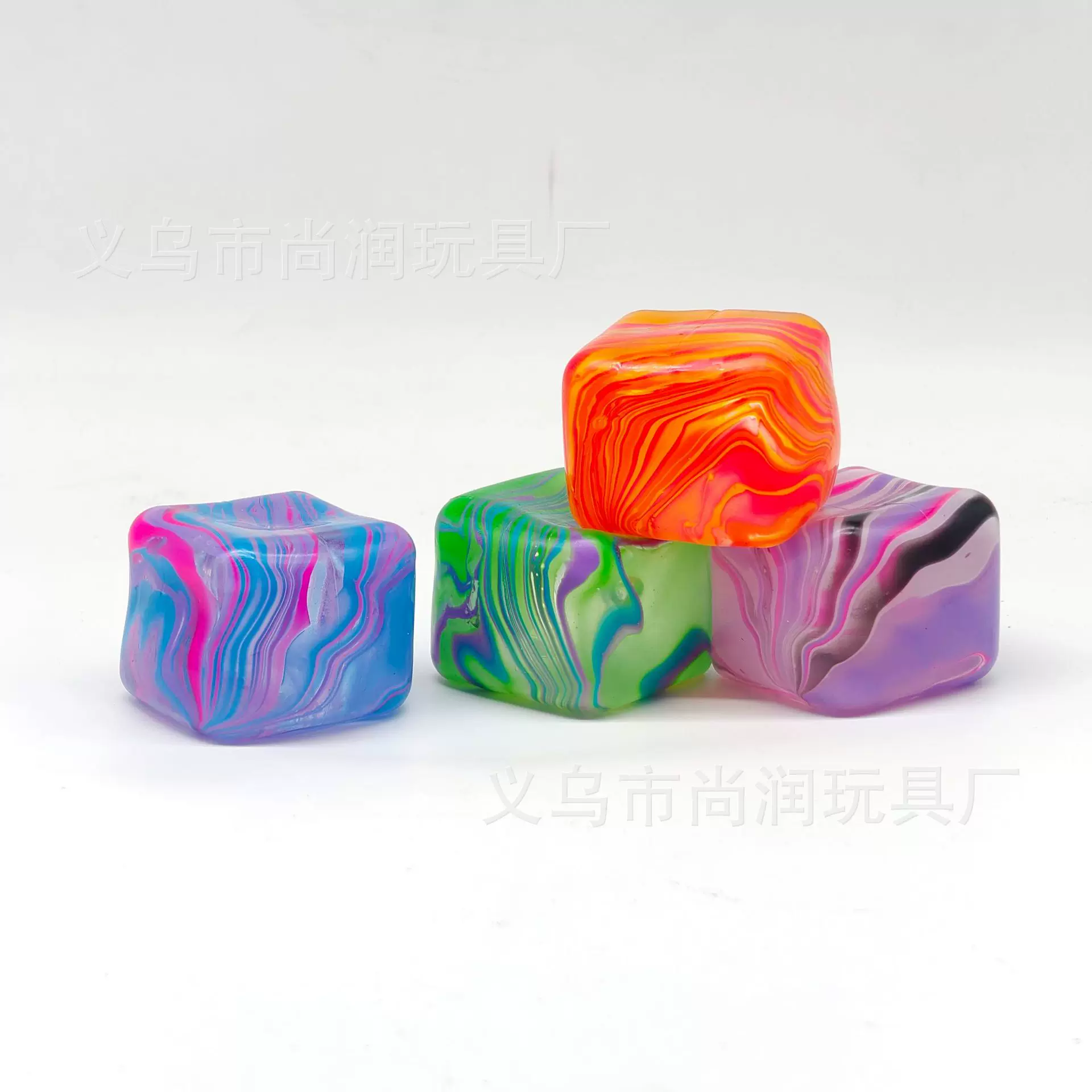 New style ripple ice cube maltose decompression toy, square cube maltose, fun to squeeze