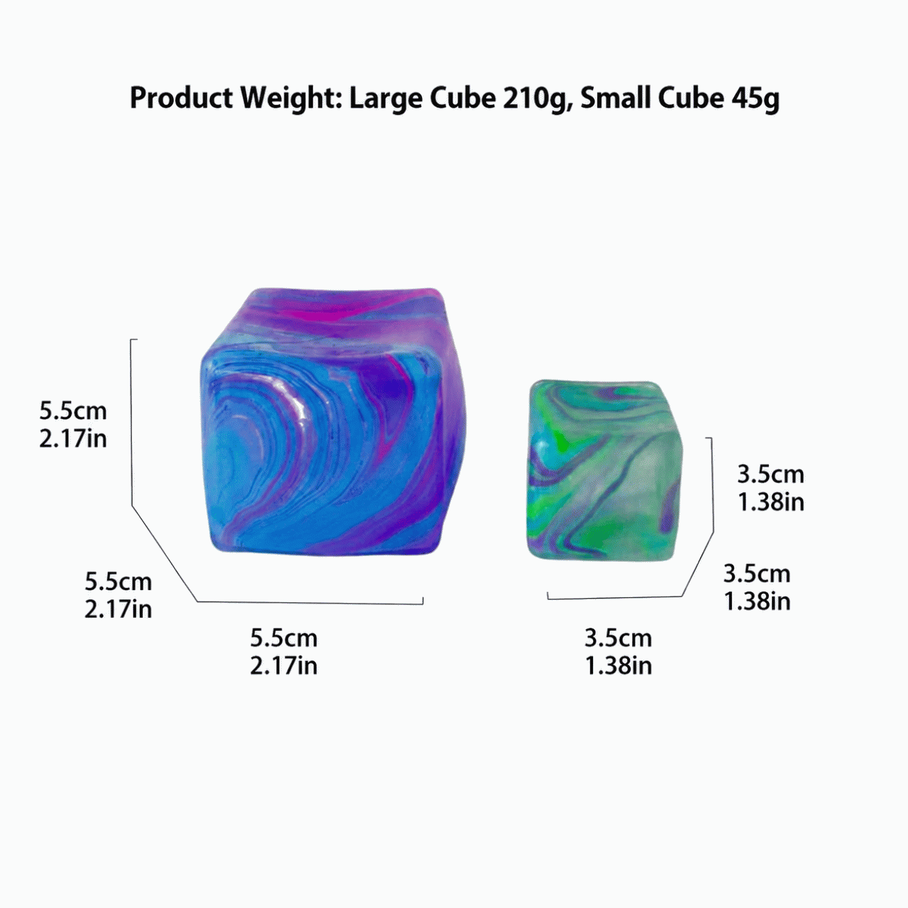 New style ripple ice cube maltose decompression toy, square cube maltose, fun to squeeze
