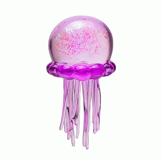 Maltose Pinch Happy Jellyfish Ice Cube Stress Relief Toy, Slow-Rebound Design for Venting