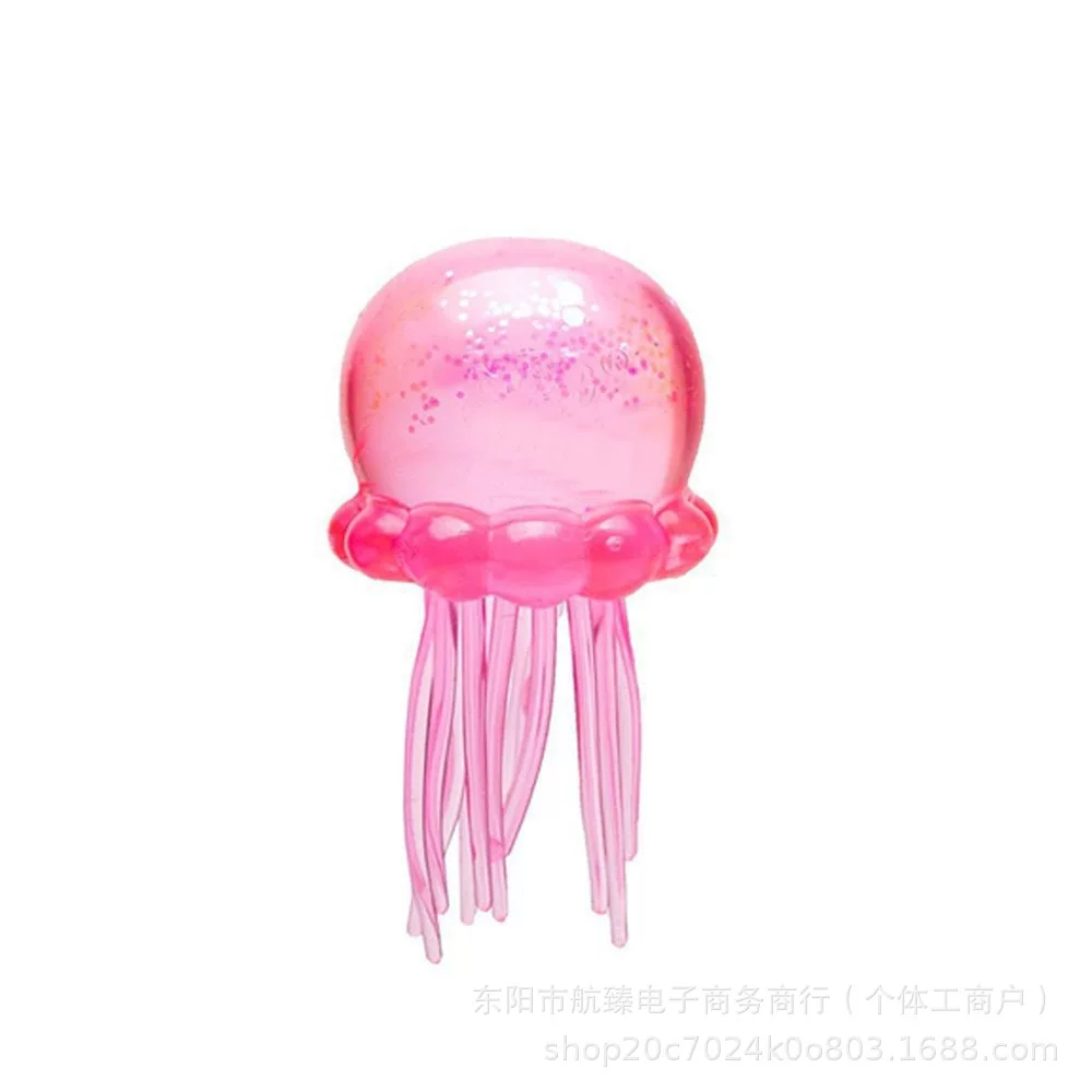 Maltose Pinch Happy Jellyfish Ice Cube Stress Relief Toy, Slow-Rebound Design for Venting