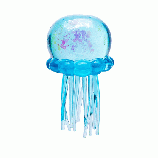 Maltose Pinch Happy Jellyfish Ice Cube Stress Relief Toy, Slow-Rebound Design for Venting