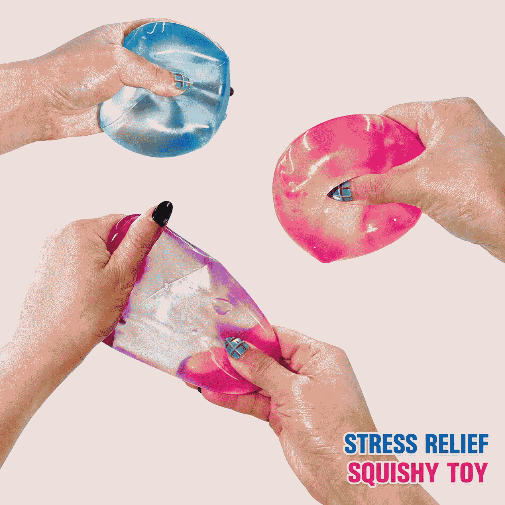 New ice cube maltose decompression toy, cube-shaped maltose, squeezable and enjoyable for stress relief