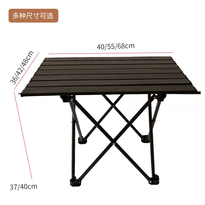 Outdoor folding table, barbecue camping table, portable storage chicken rolls table, household leisure folding table, chicken rolls table