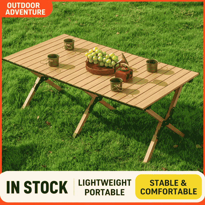 Chicken rolls table, outdoor folding table, portable barbecue picnic camping table, night market stall table, foldable chicken rolls table