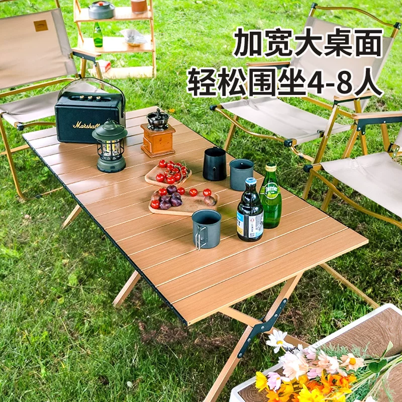 Chicken rolls table, outdoor folding table, portable barbecue picnic camping table, night market stall table, foldable chicken rolls table