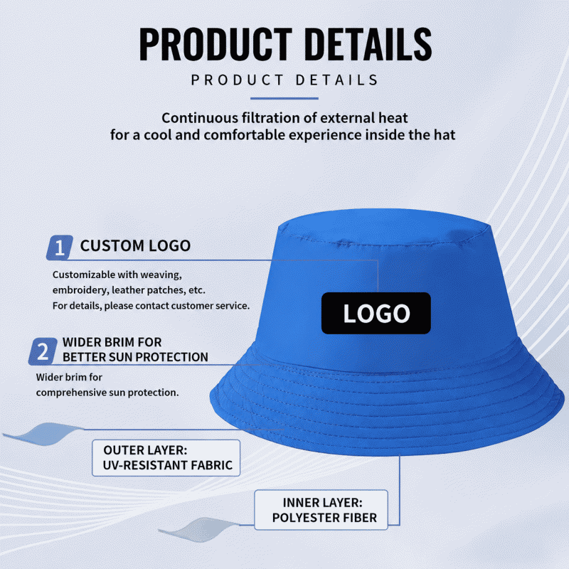 Quick-drying waterproof fisherman hat for men, windproof hat for children, outdoor climbing hat, sunscreen sunshade hat, custom-made sun hat