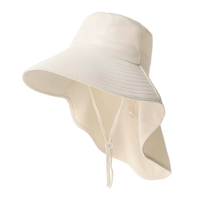 Mountain climbing hat, cycling hat, summer sunscreen, outdoor waterproof shawl hat, ponytail breathable UV protection, neck protection, fisherman hat