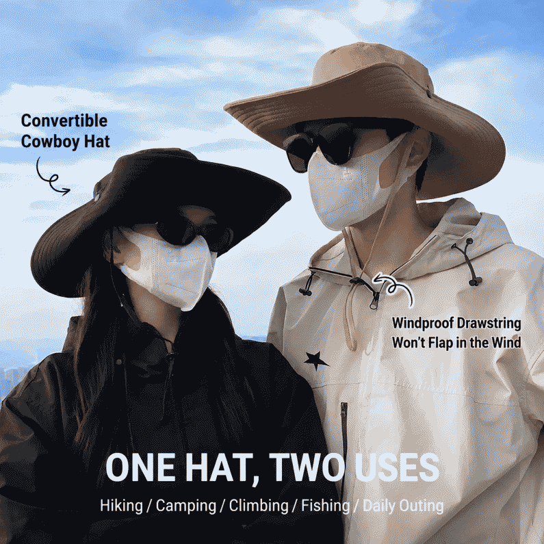 Outdoor travel camping fisherman hat summer sunscreen sunshade hat outdoor mountaineering sun hat men's fashion