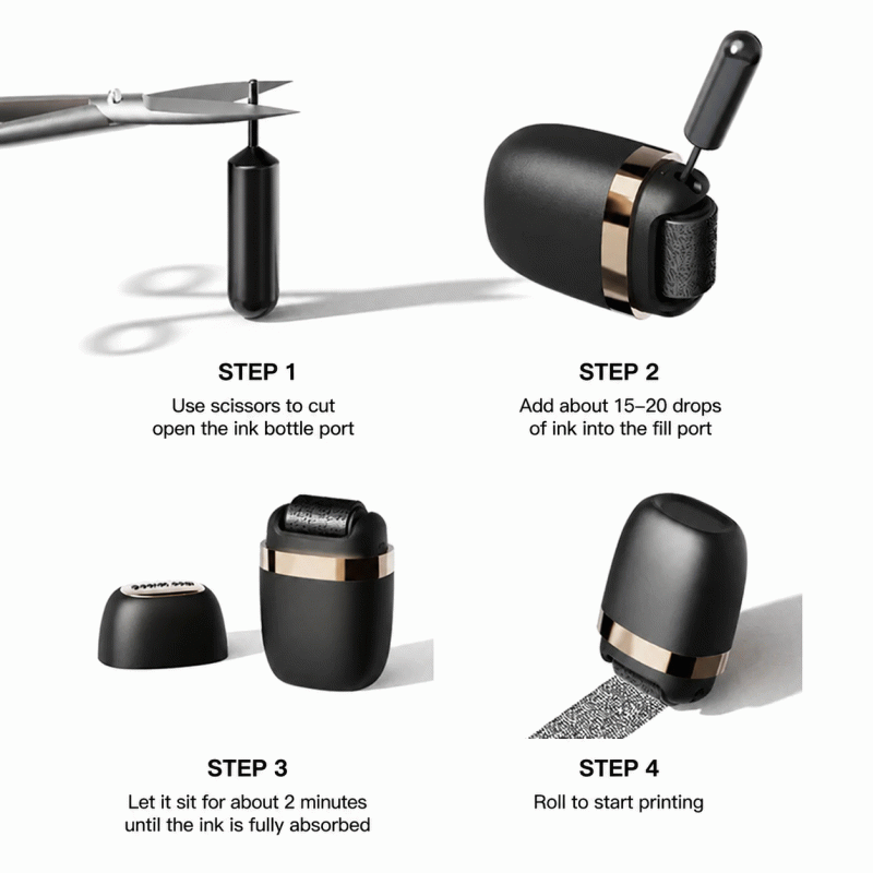 New product confidentiality seal, roller with messy code, light-sensitive seal, express delivery note information privacy tamper-proof eraser