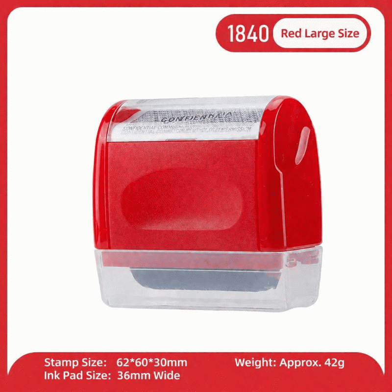 Applicator roller, confidential seal, neutral style, garbled surface, single cover pen, privacy protection seal