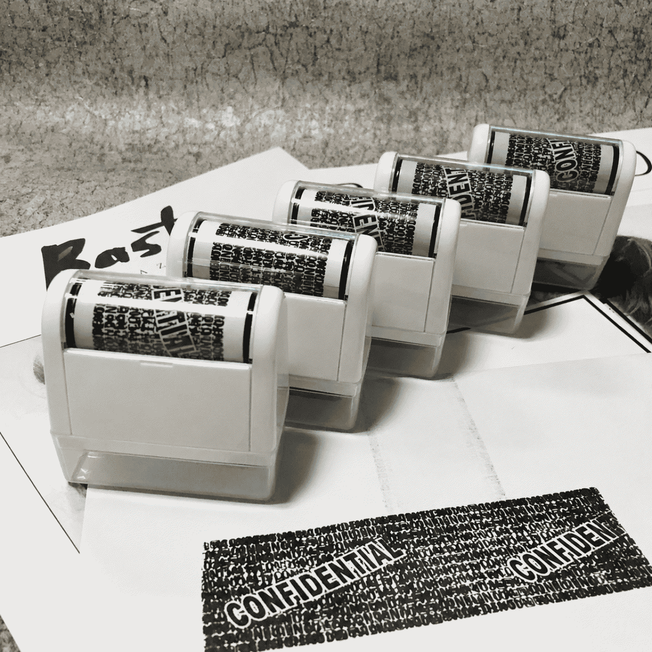 Privacy-masking express delivery label, compact and portable, rolling type chaotic code confidential seal