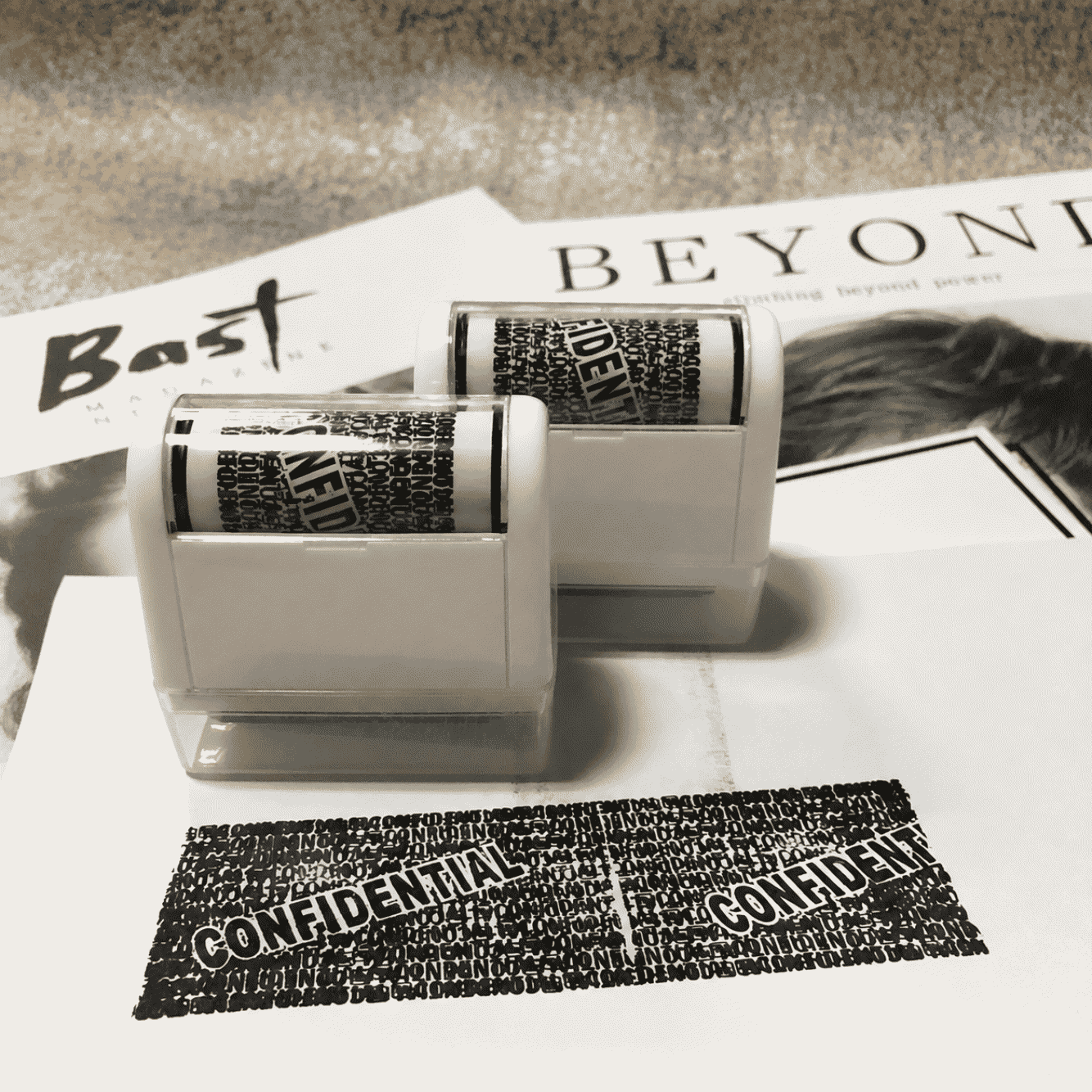 Privacy-masking express delivery label, compact and portable, rolling type chaotic code confidential seal