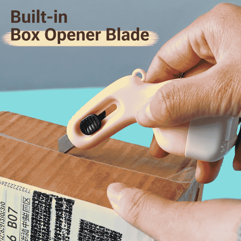 Confidential seal, express delivery receipt, garbled code eliminator, multi-function box cutter, cover word seal
