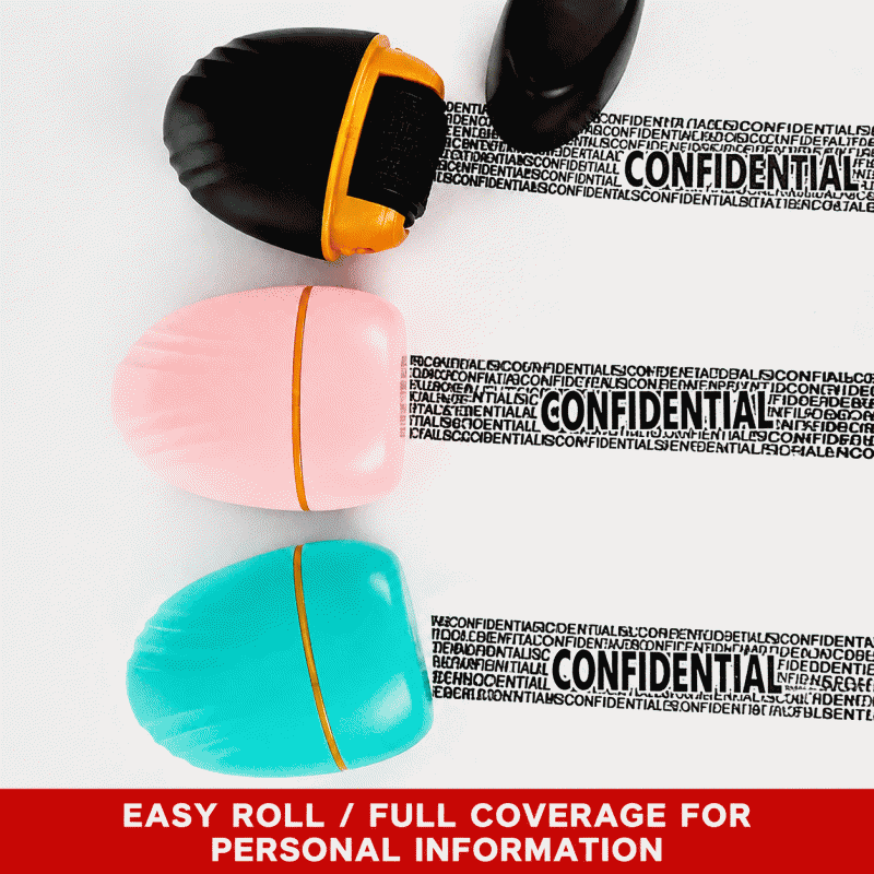 Confidential seal, garbled code, rolling wheel, express delivery information privacy protection, prevent leakage, smearing and covering