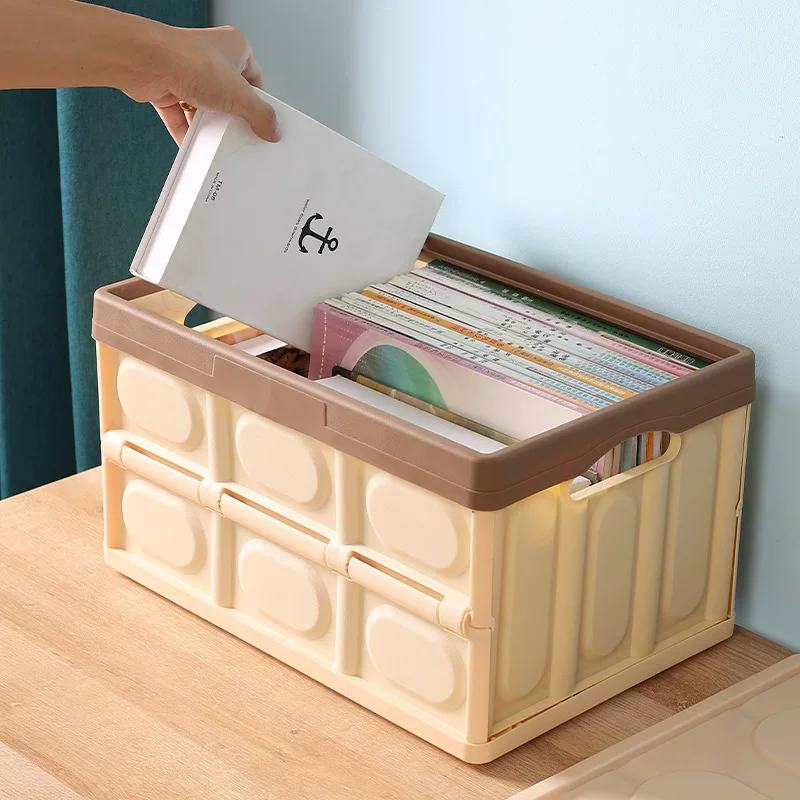Foldable storage box, car folding box, large car trunk storage box, plastic organizing box, outdoor camping box