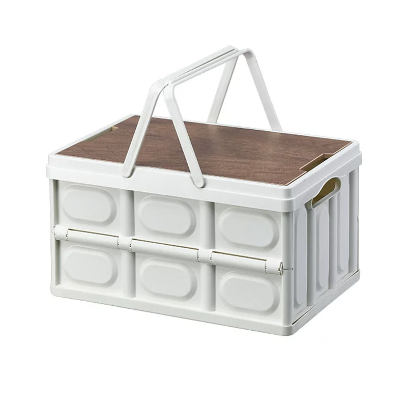 Outdoor camping storage box, portable folding box, organizing box, clothes storage box, storage box, large picnic box, portable