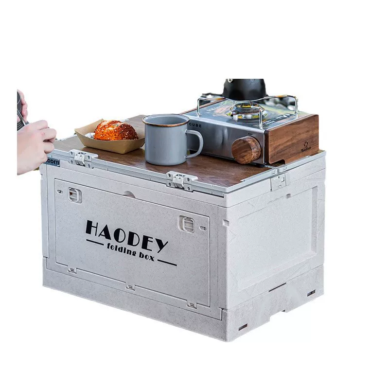 Outdoor folding waterproof camping box, portable picnic storage box, outdoor box, multi-functional car box