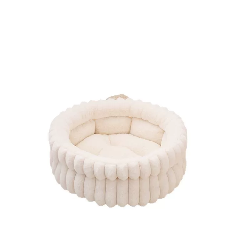 Cat bed semi-enclosed small dog bed, warm and thick for winter, universal for all seasons
