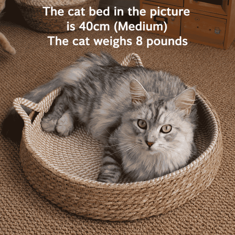 Rattan cat bed, summer cat scratching board, integrated cat bed, folding dual-purpose pet bed, factory