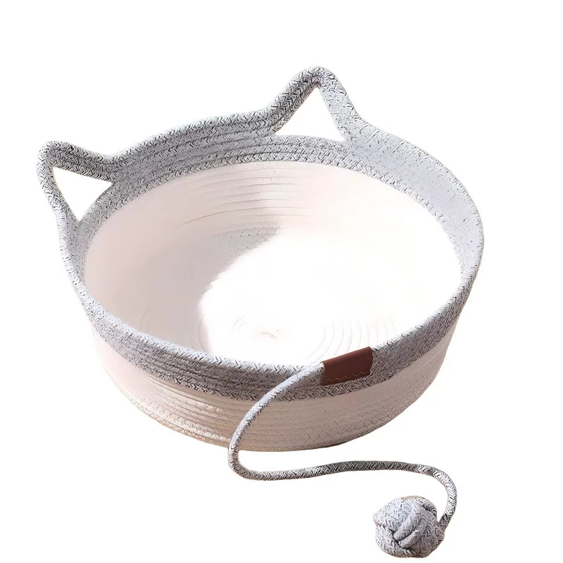 Rattan cat bed, supplies for stray cats in summer, pet bed, cat scratching board, integrated cat bed, dog bed