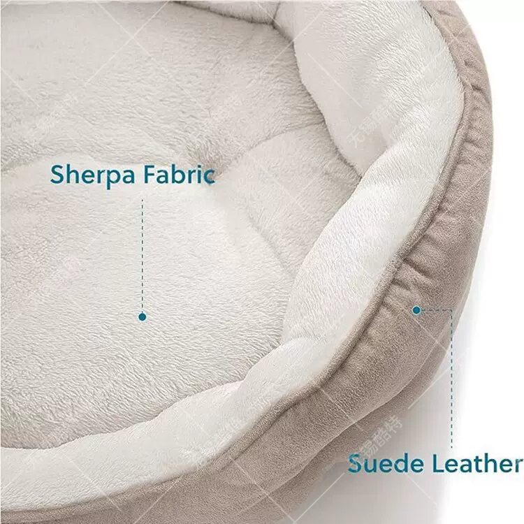 Winter warm round cat bed and dog bed, machine washable, small dog bed, pet bedding, new style