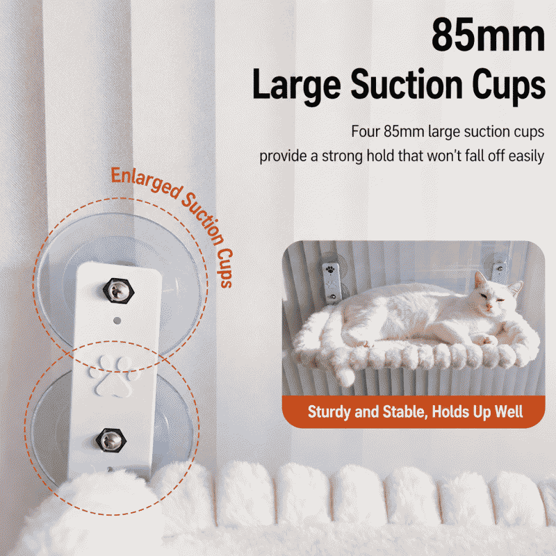 Enlarge and widen cat hammock, hammock window, cat basking, hanging bed, balcony cat bed, suction cup cat bed, cat supplies