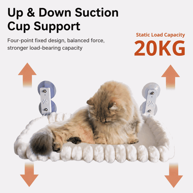 Enlarge and widen cat hammock, hammock window, cat basking, hanging bed, balcony cat bed, suction cup cat bed, cat supplies