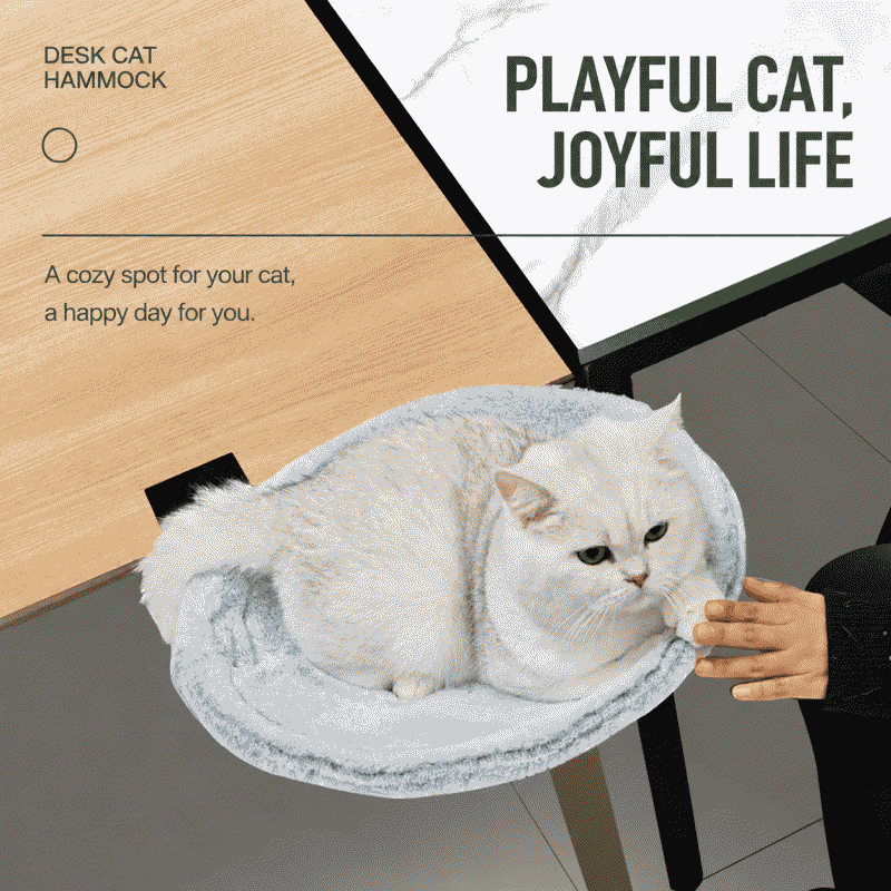 Cat desk hammock can replace cat tree, adjustable cat table bed cat bed pet supplies