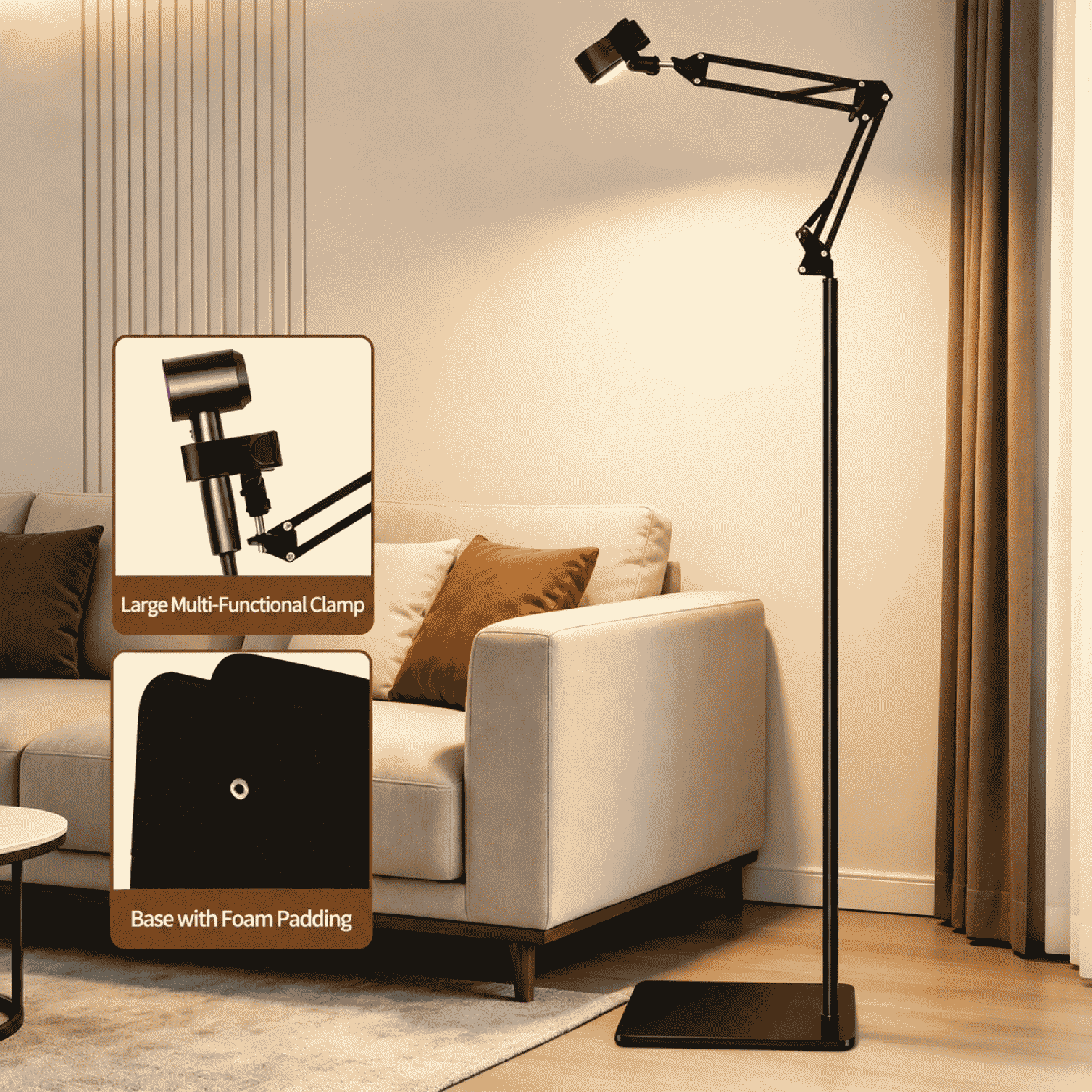New style lazy person's hair dryer stand, floor-standing pet dog hair drying cantilever stand, salon hair dryer tube holder