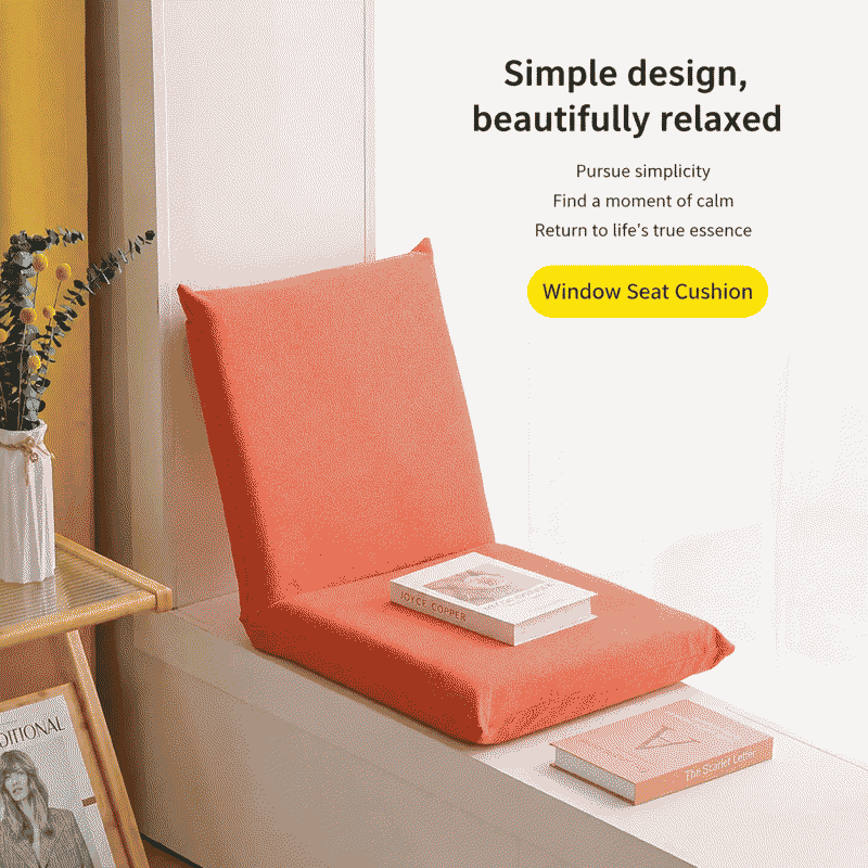 bedside armchair, cotton and linen, foldable, lazy sofa, floor-standing, legless, bay window, tatami, small sofa chair