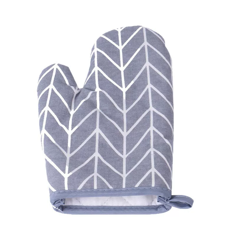 Cotton and linen baking microwave oven heat-resistant gloves, heat-insulating gloves, popular oven gloves, heat-resistant and high-temperature resistant gloves