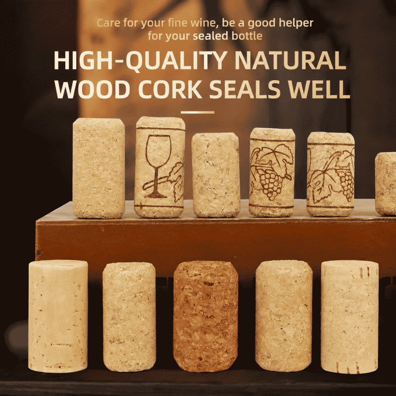 Red wine cork, oak stopper, universal red wine stopper, wine sealing bottle stopper, cork stopper