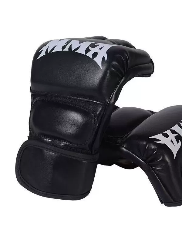 拳击手套散打泰拳成人半指拳套mma格斗ufc拳套男女成人打沙袋拳套