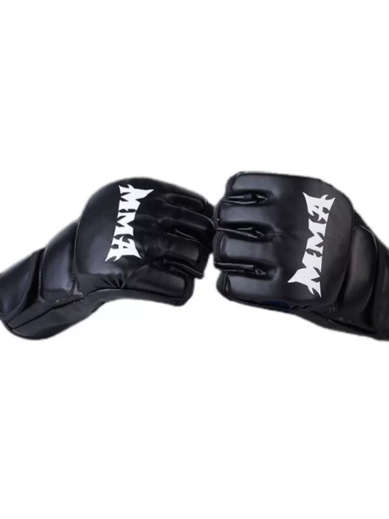 拳击手套散打泰拳成人半指拳套mma格斗ufc拳套男女成人打沙袋拳套