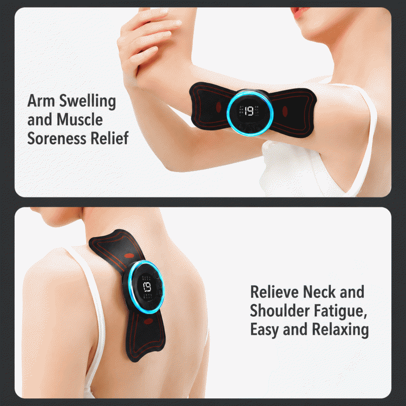 EMS pulse massage patch, intelligent, portable, multi-purpose electrotherapy mini massage device for shoulder, neck, cervical vertebra, and lumbar spine massage patch