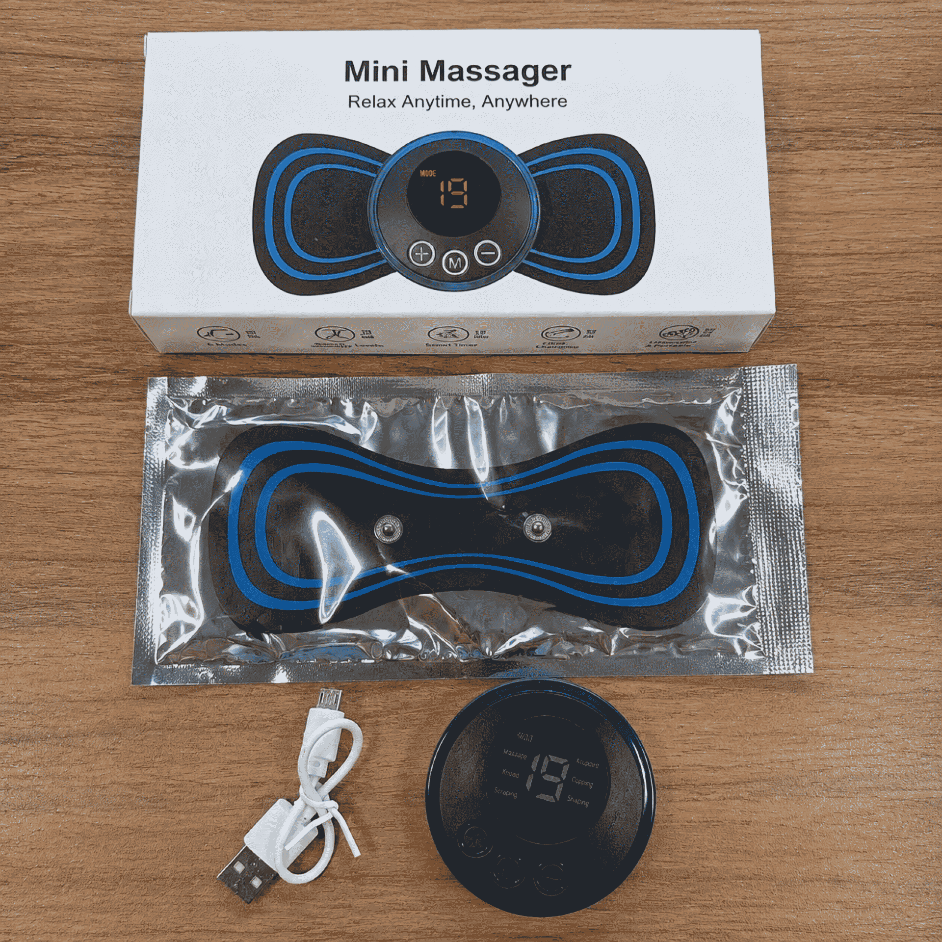 Cervical massage patch, EMS mini cervical massager, electronic pulse shoulder and neck massager