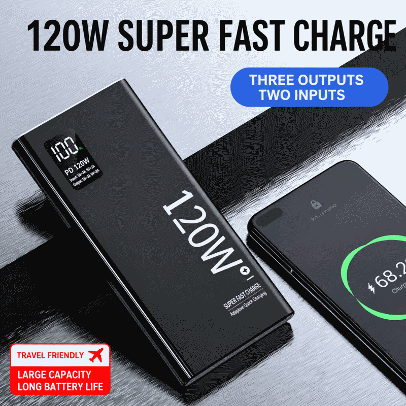 XinKuaicharge Power Bank Flash Charge MAH Ultra-large Capacity Ultra-thin Lithium Battery Portable 5 Mobile Power Vivo