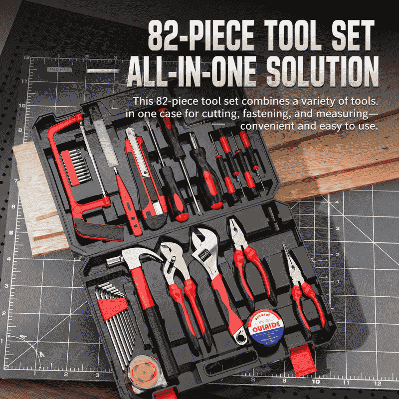 Household toolbox set, comprehensive collection of hardware tools for home maintenance, dedicated multi-functional combination set for handicrafts and electricians
