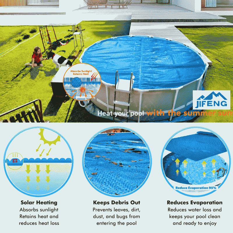 Swimming pool insulation film cover, heat insulation sheet, PE thickened bubble film, children's dust cover, heat insulation cover, swimming pool cover cloth