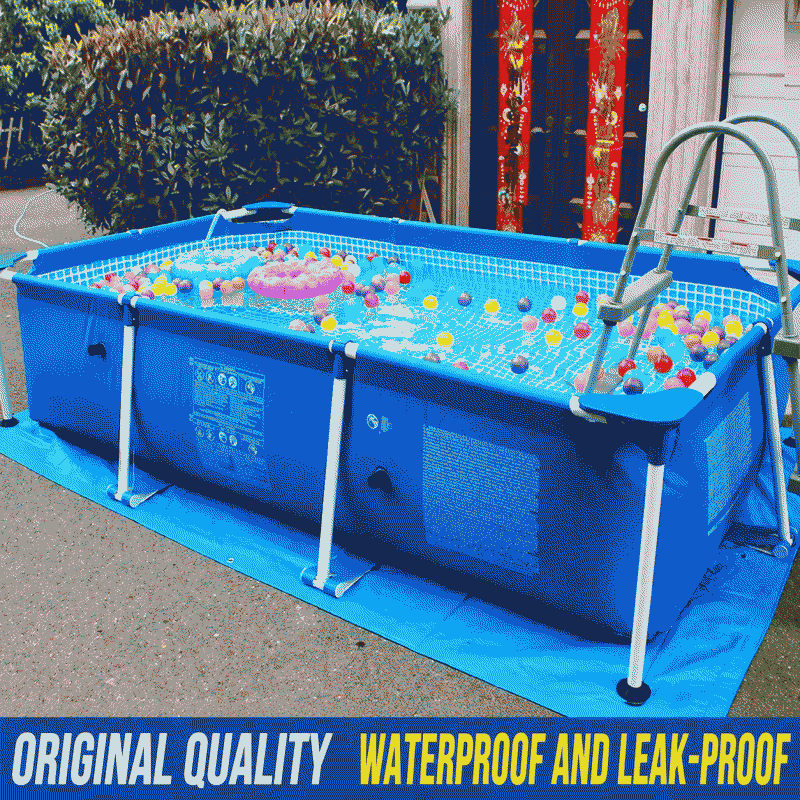 INTEX rectangular pipe frame pool, round inflatable pool, outdoor family garden pool