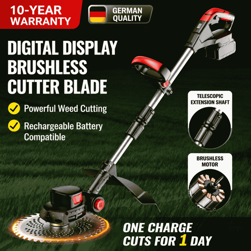 Electric lawn mower, small handheld household weed trimmer, garden lawn trimming, lithium battery rechargeable, mowing wonder tool
