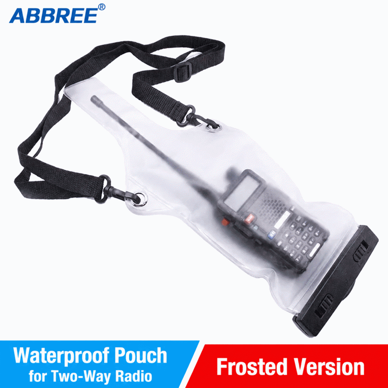 Frosted transparent walkie-talkie waterproof bag with thick protective cover, dustproof and waterproof cover, suitable for multiple walkie-talkies, in stock