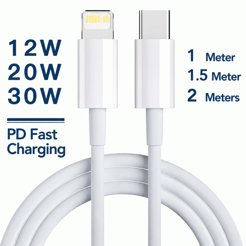 Applicable PD30/20W Apple fast charging data cable iphone14 mobile phone charging cable Ctolighting single wire