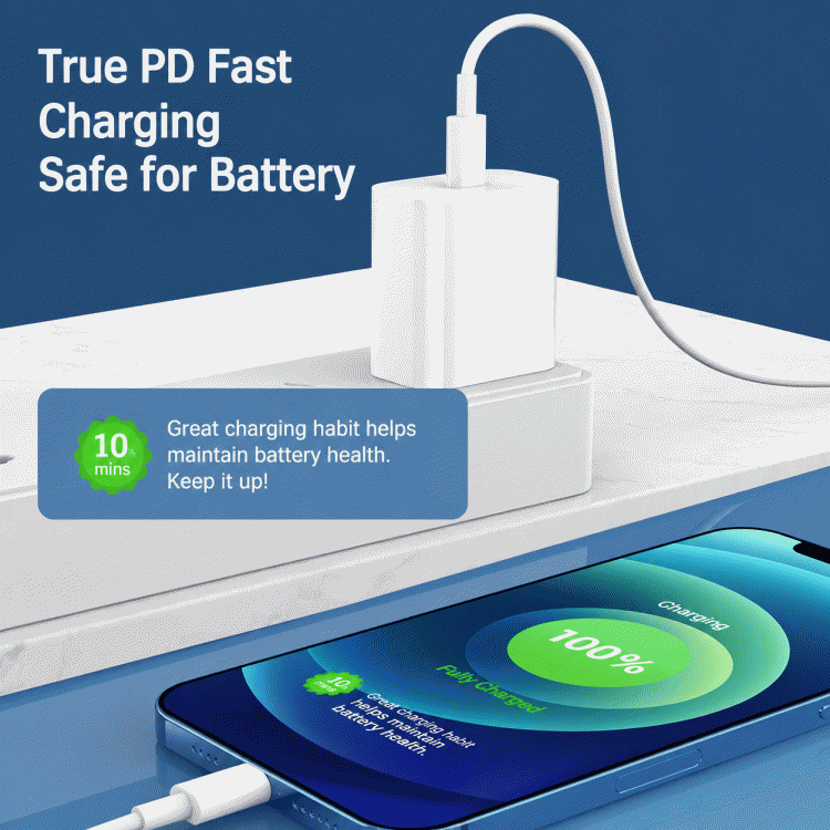 The genuine pd20w/30w Apple charger pd fast charging cable is suitable for 15/17 mobile phone fast charging, 3c charging head data cable