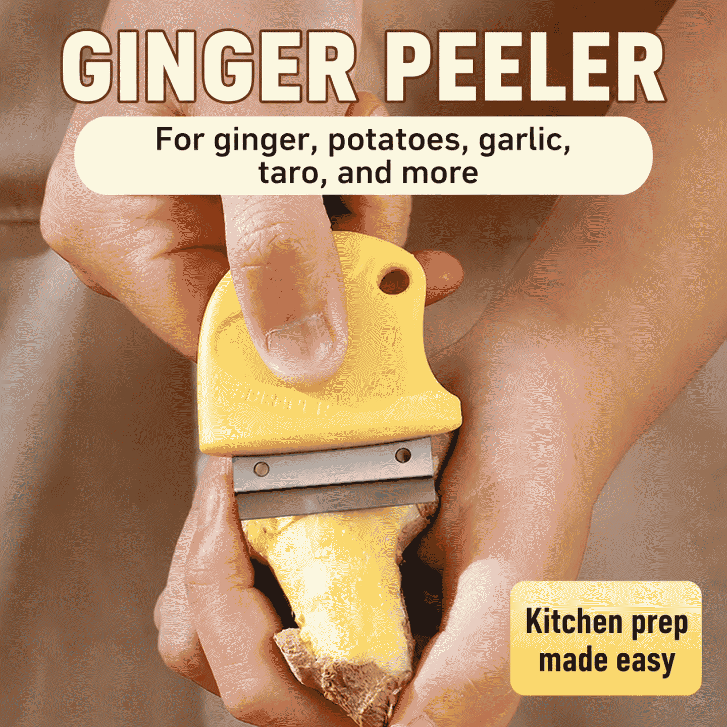 Multi-functional household ginger peeler, stainless steel peeler, kitchen-specific peeler, potato peeler