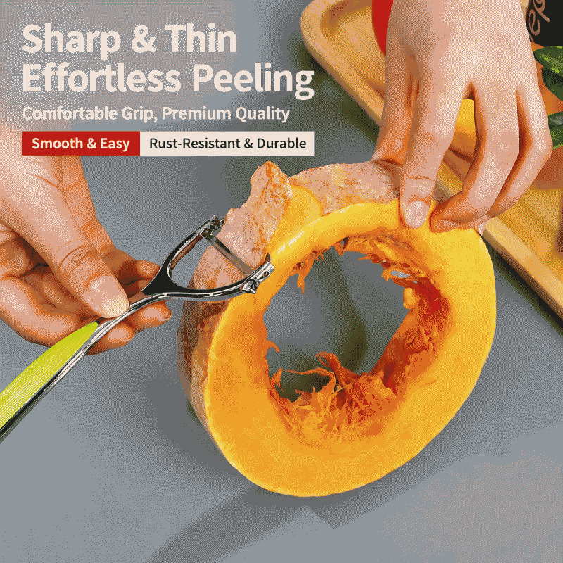 Stainless steel peeling knife, household peeler, potato peeling knife, melon and fruit peeling tool, kitchen multi-functional fruit knife, wonder tool