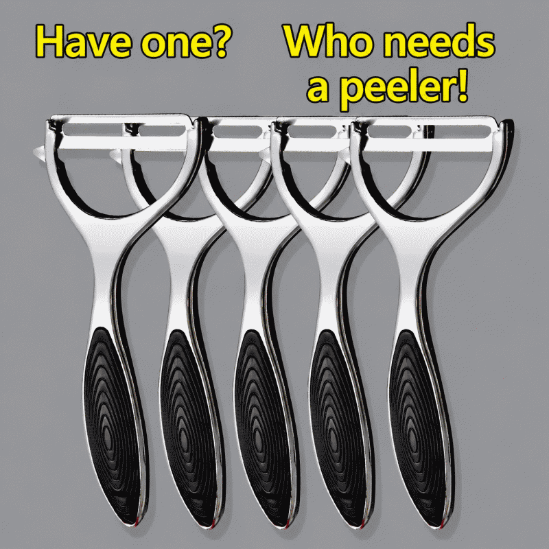 Stainless steel peeling knife, household peeler, potato peeling knife, melon and fruit peeling tool, kitchen multi-functional fruit knife, wonder tool